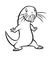 A coloring page of kim possible